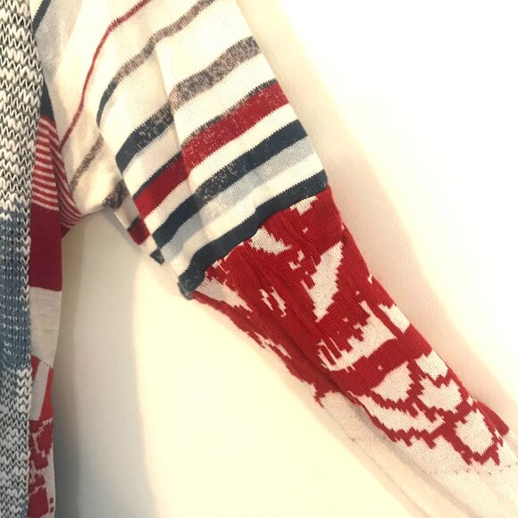 Art to wear patchwork tunic/midi dress women's M boho hippie retro denim whimsy - Picture 4 of 10